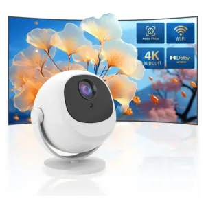 BL360 Mini 4K Projector – Android 11, 5G WiFi, Auto Keystone, Portable Cinema